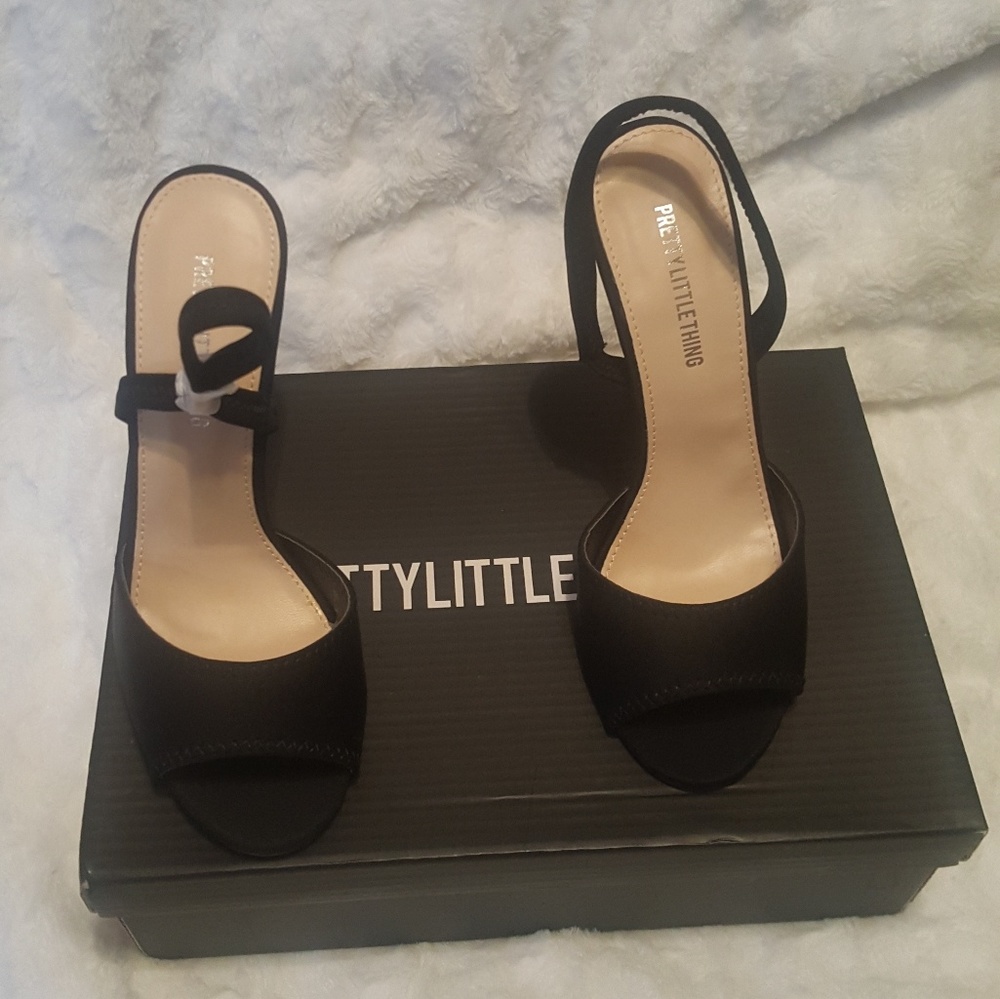 Black slingback heels